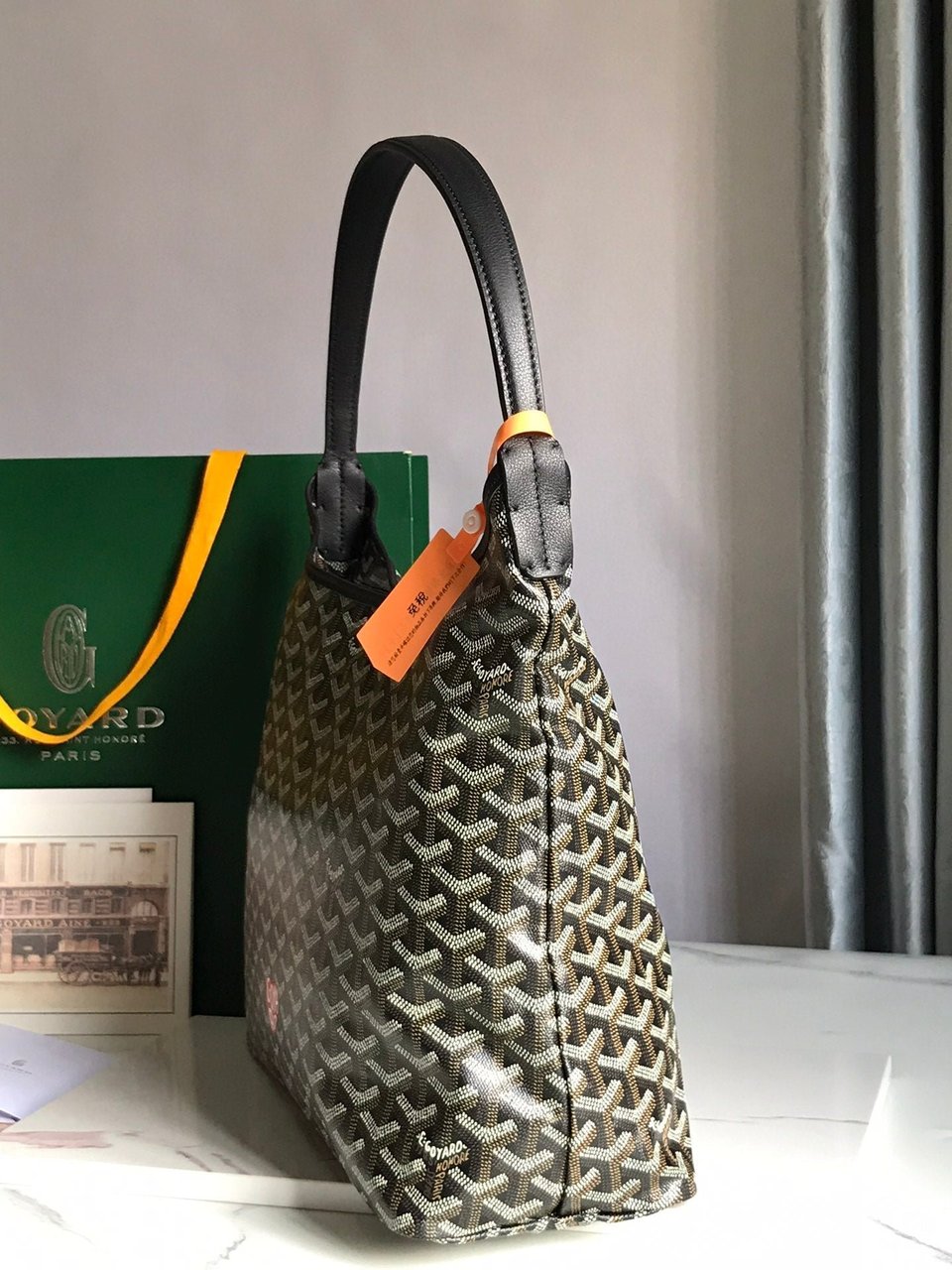 Goyard Hobo Boheme 42Cm Black Canvas view 3