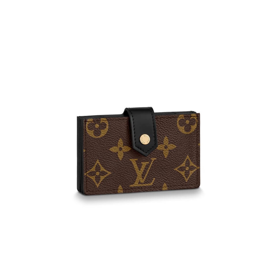 Louis Vuitton Monogram Canvas Card Holder Black view 2