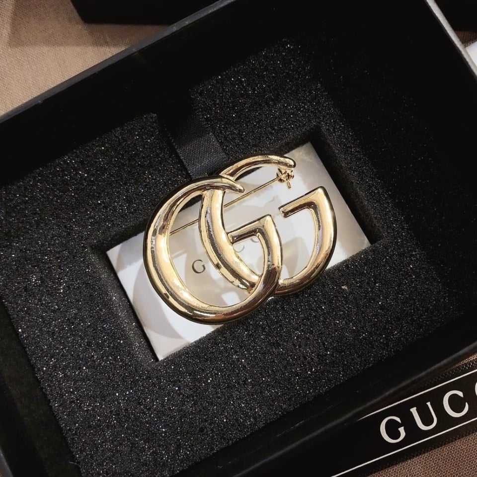 Gucci Gg Brooch Gold view 4