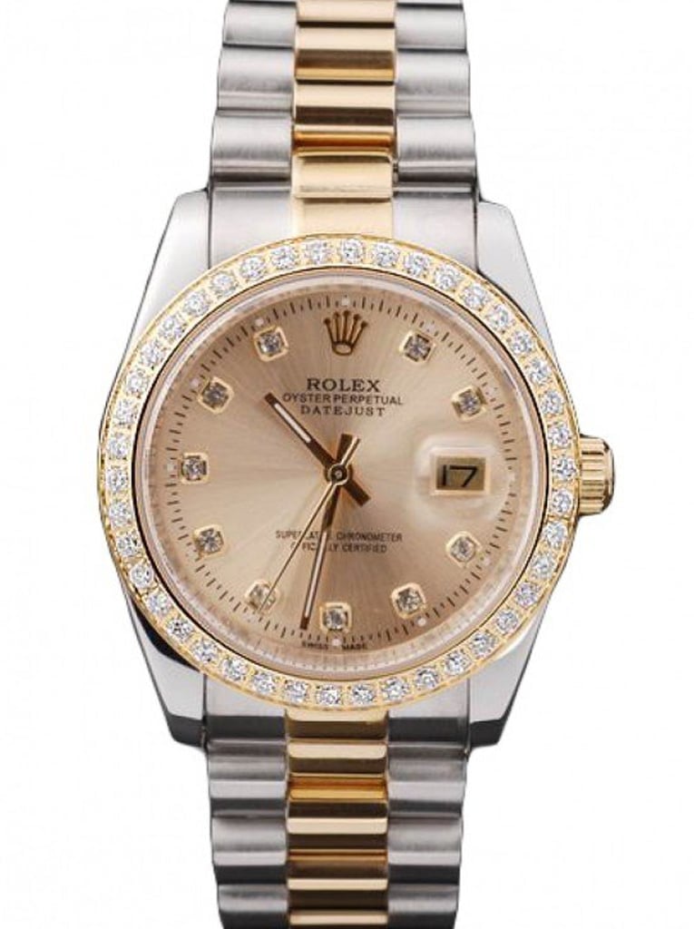 Rolex Datejust 36mm Gold Dial SRL40 view 2