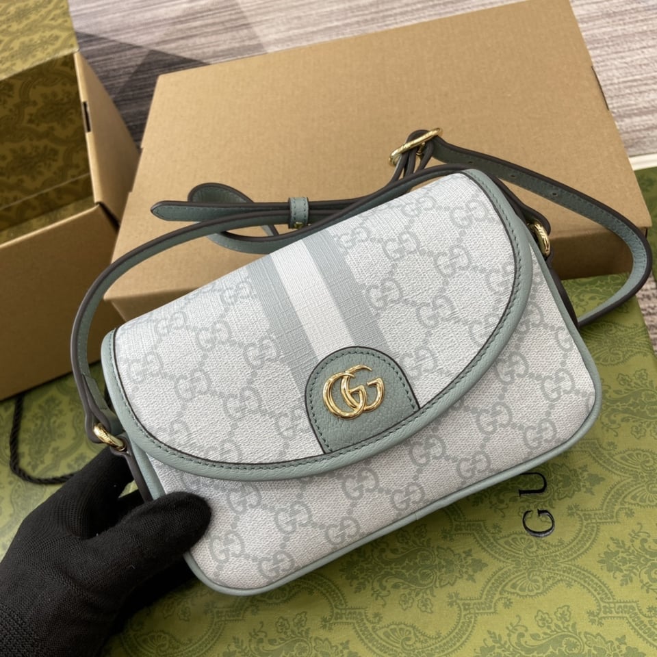 Gucci Monogram Textured Dollar Mini Ophidia view 3