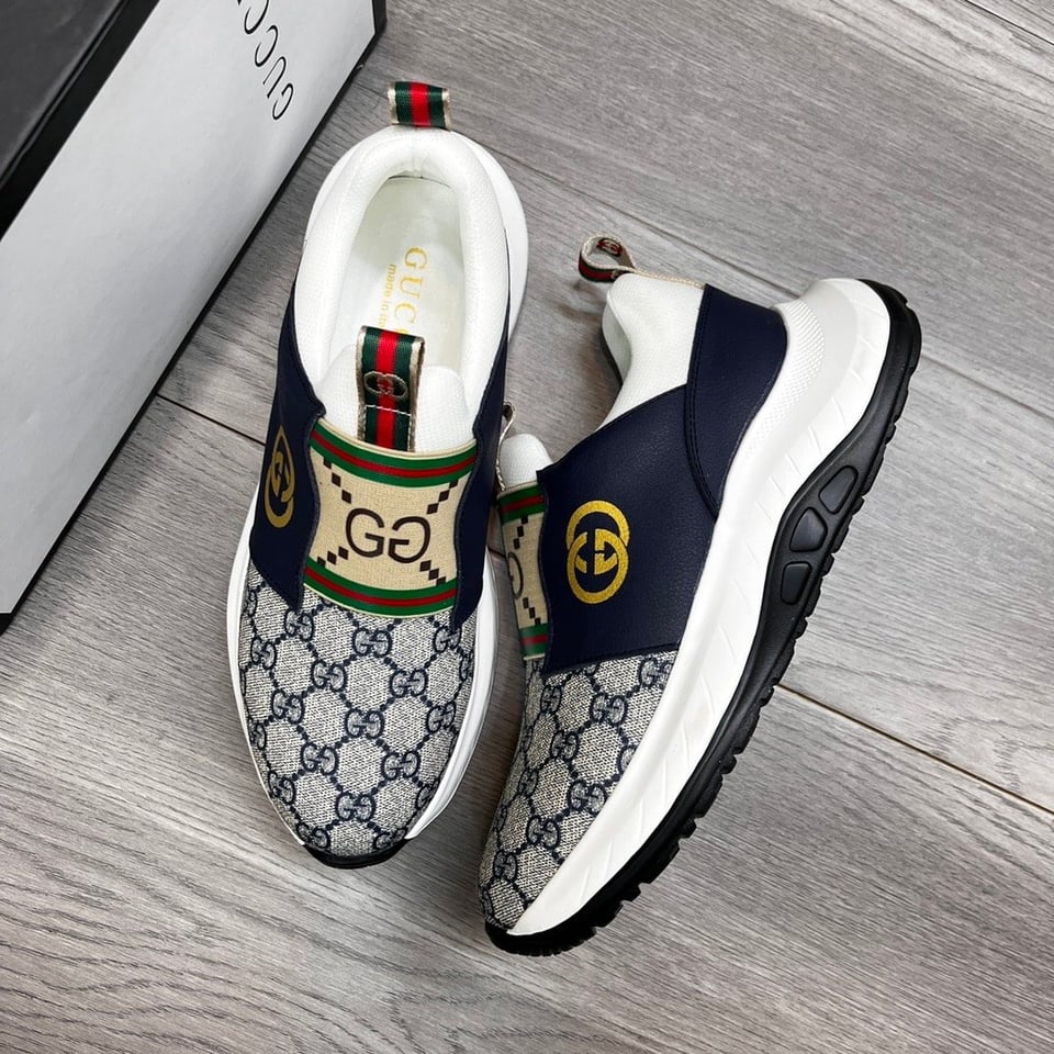 Gucci Sneaker Gg Canvas Blue White view 7