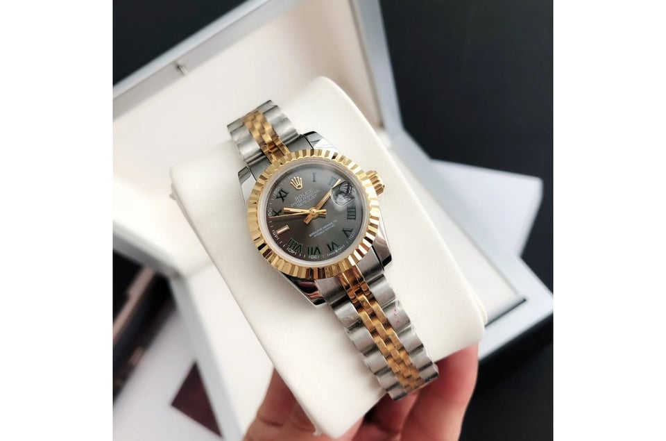 Rolex Datejust 36/28mm RG/SS Jub Grey/Rmn view 5