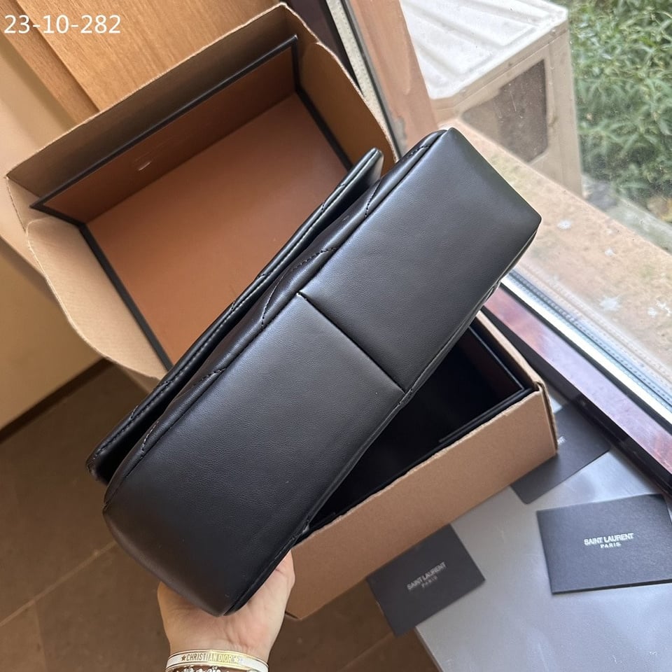 Saint Laurent Puffer Bag Black 33Cm view 6