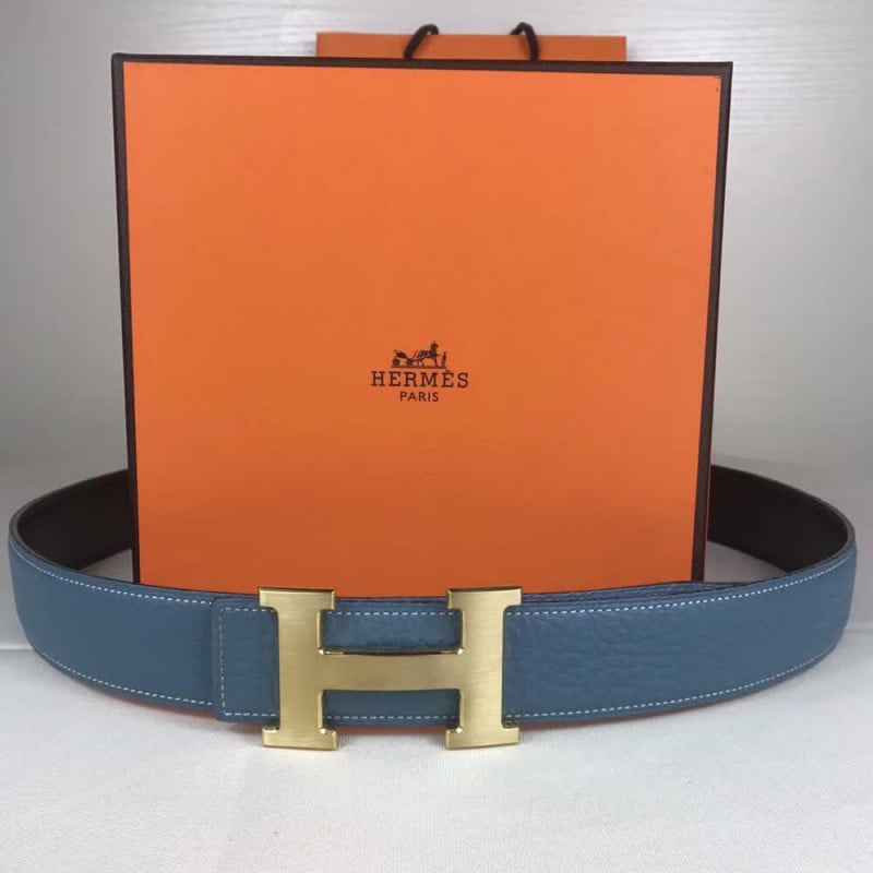 Hermes H Belt Buckle &amp; Reversible Leather Strap 38 mm HB04 view 3