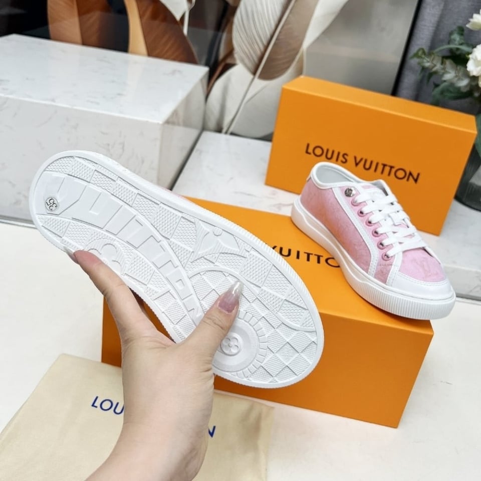 Louis Vuitton Lv Lagoon Sneaker Denim Rose 1Agyfo view 5