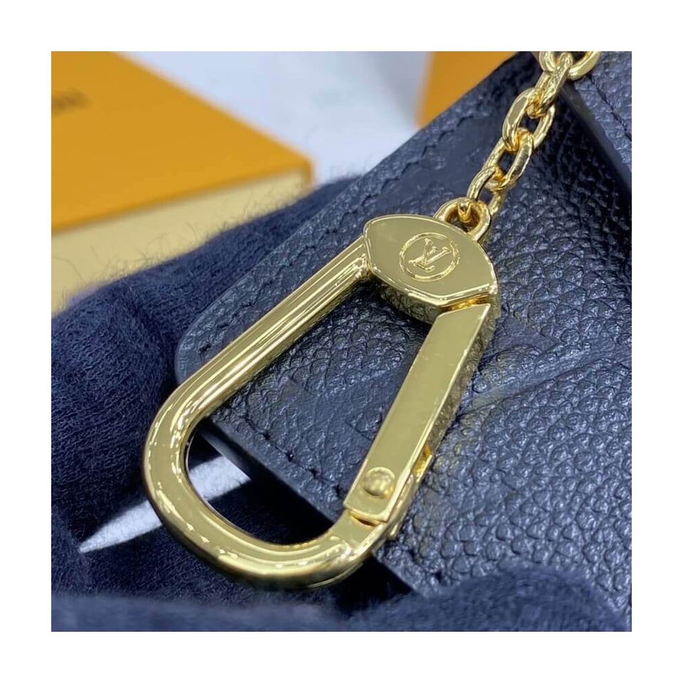 Louis Vuitton Monogram Empreinte Card Holder Recto Verso Black view 9