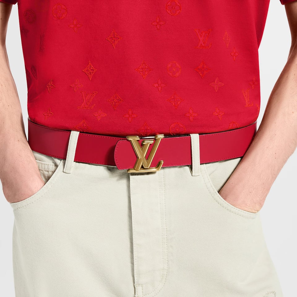 Lv Dimension Monogram Grid 40mm Reversible Belt M4910U view 5