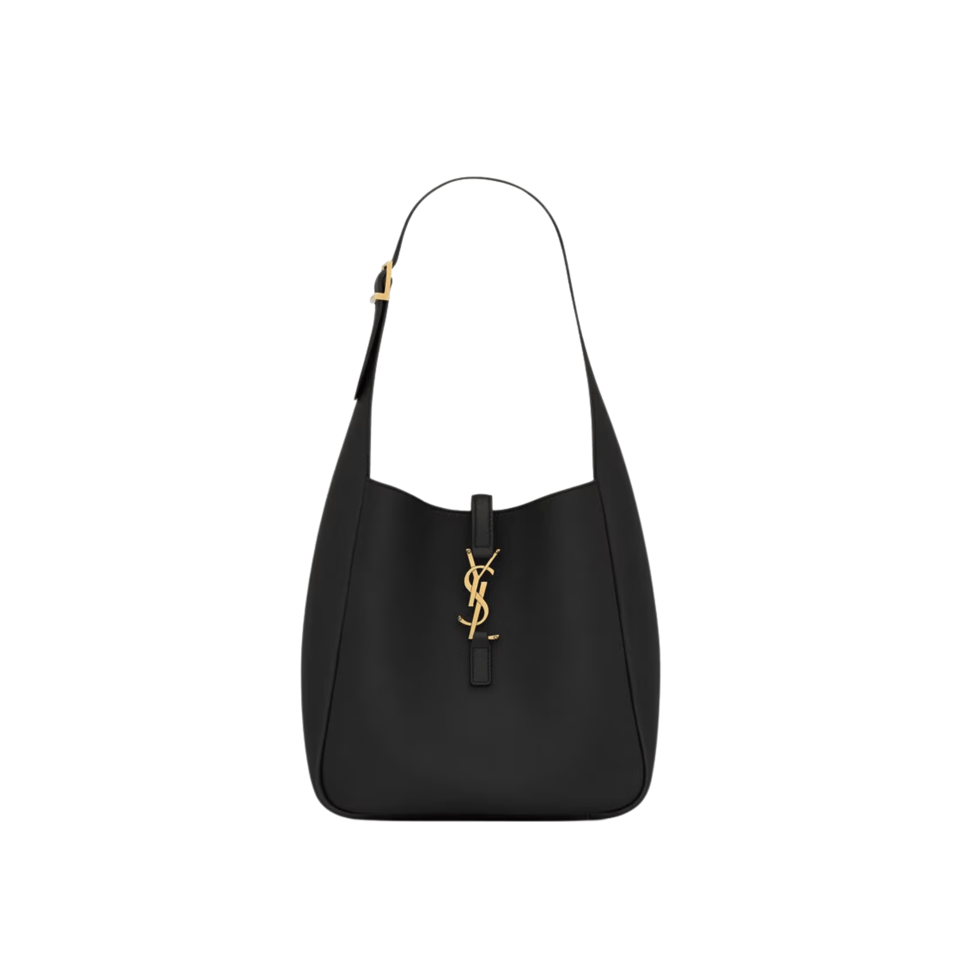 Saint Laurent Grained Leather Black Bag 23cm view 2