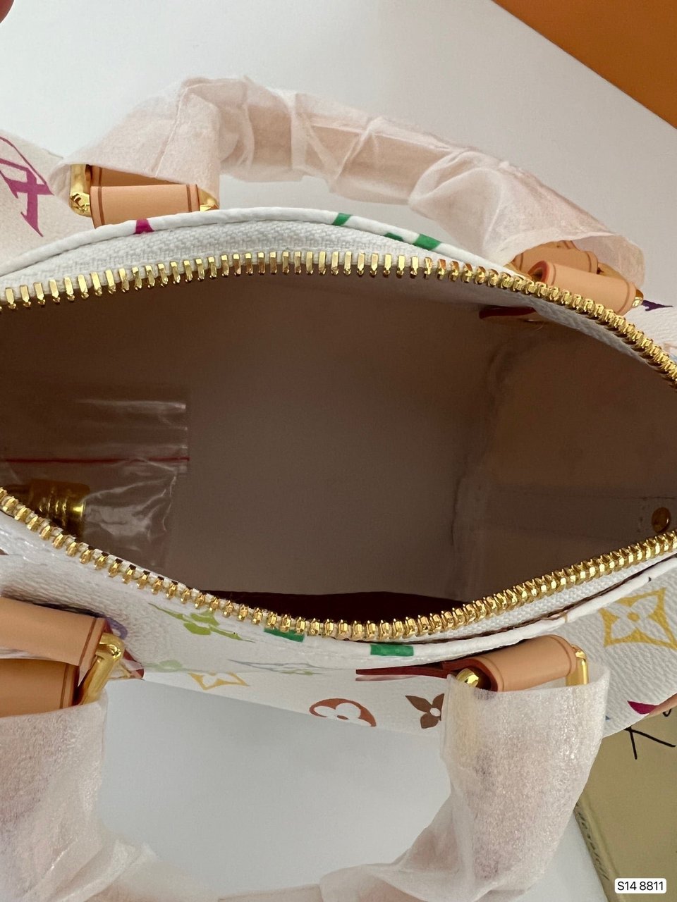 Louis Vuitton X Takashi Murakami Monogram Blanc White Multicolor Mini Speedy 20Cm view 2