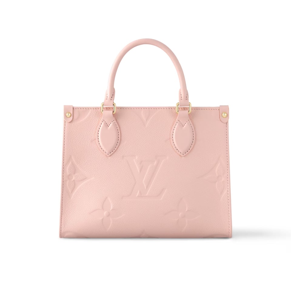 Louis Vuitton Onthego Pm Monogram Empreinte Pink Opale 25Cm M47135