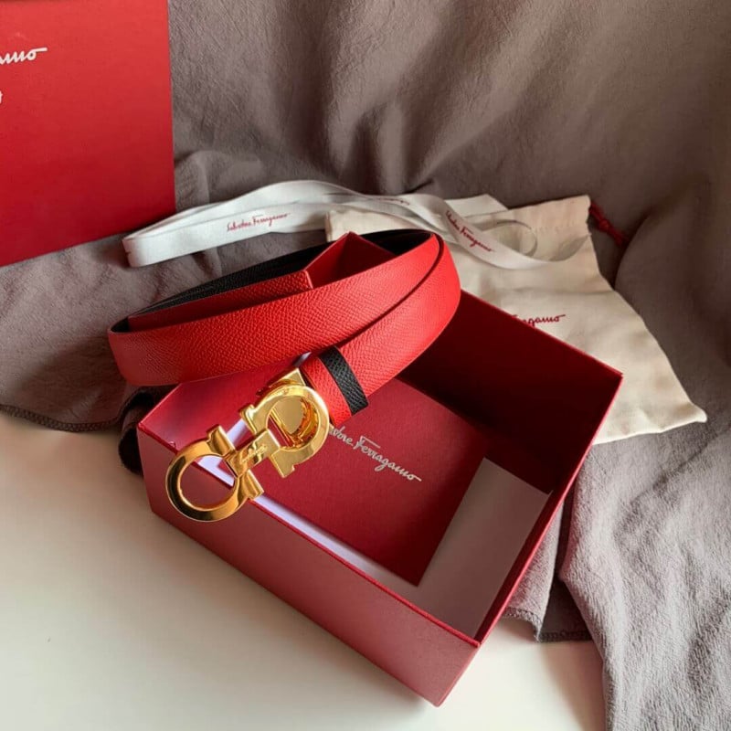 Salvatore Ferragamo Reversible And Adjustable Gancini Belt 715216 view 5