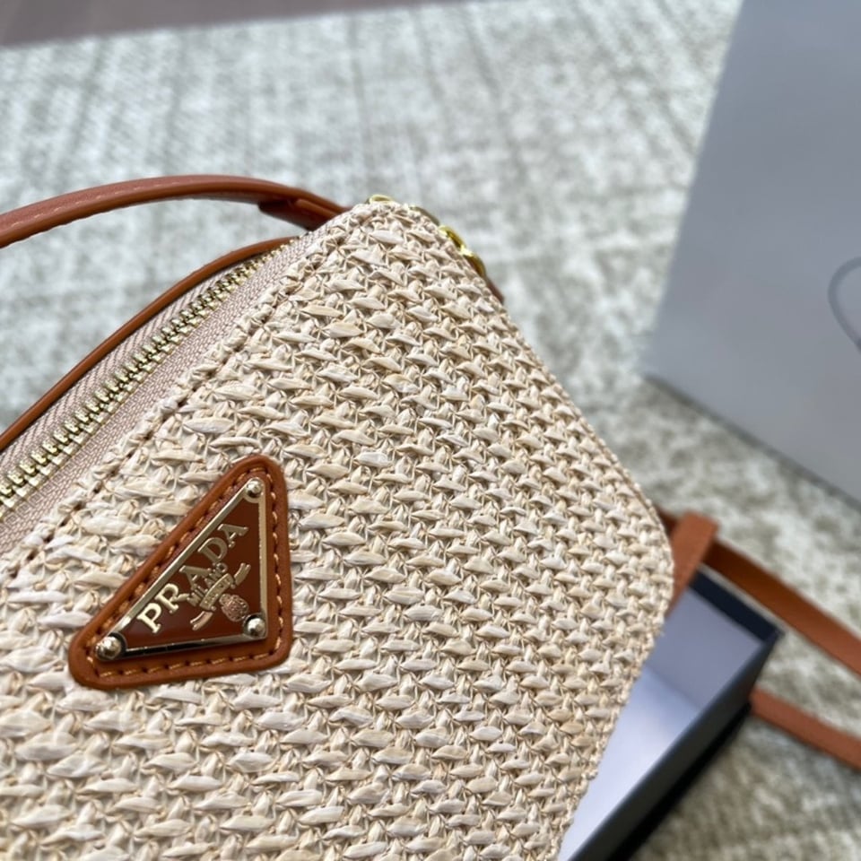 Prada Crochet Leather Mini-Pouch Shoulder Bag 18cm view 8