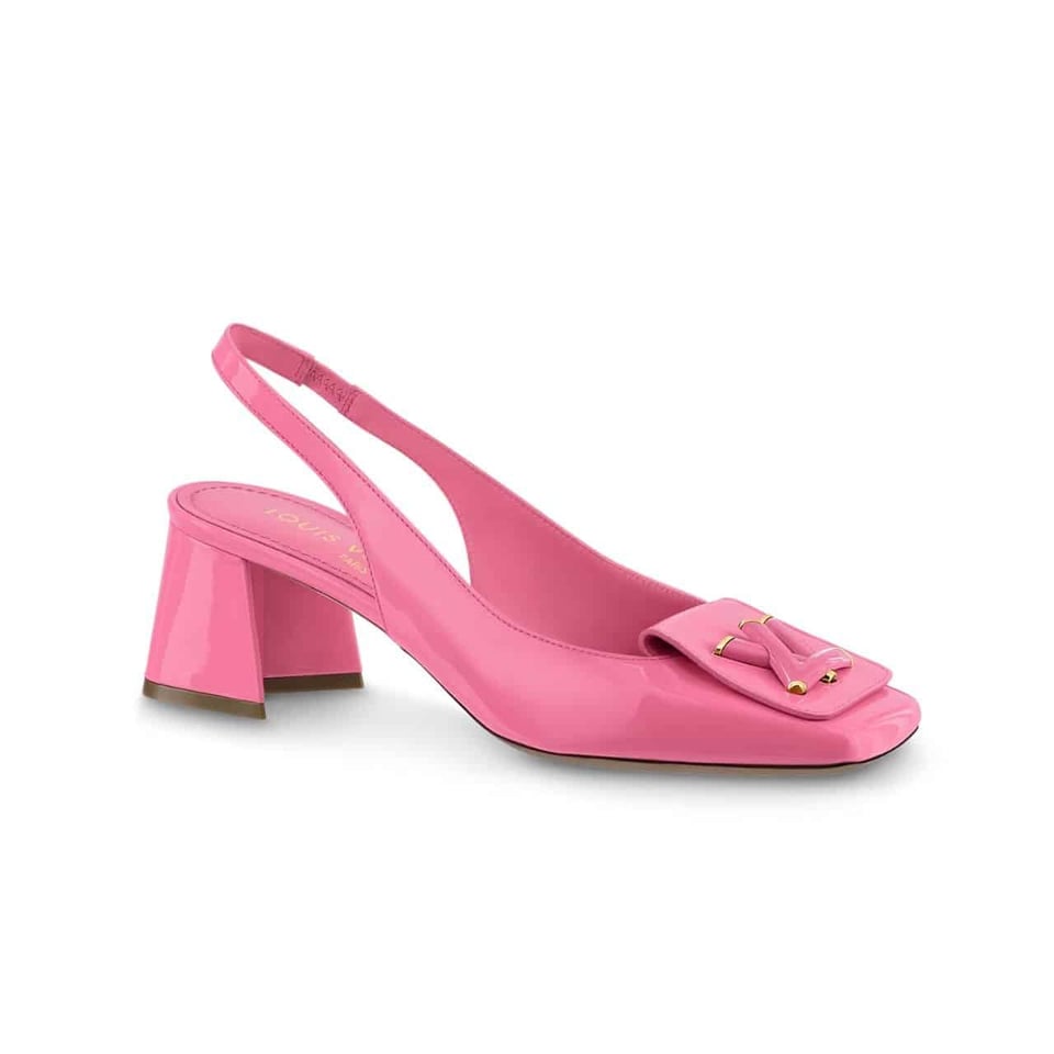 Louis Vuitton Shake Slingback High Heels Pink 1Ab0Wc view 2