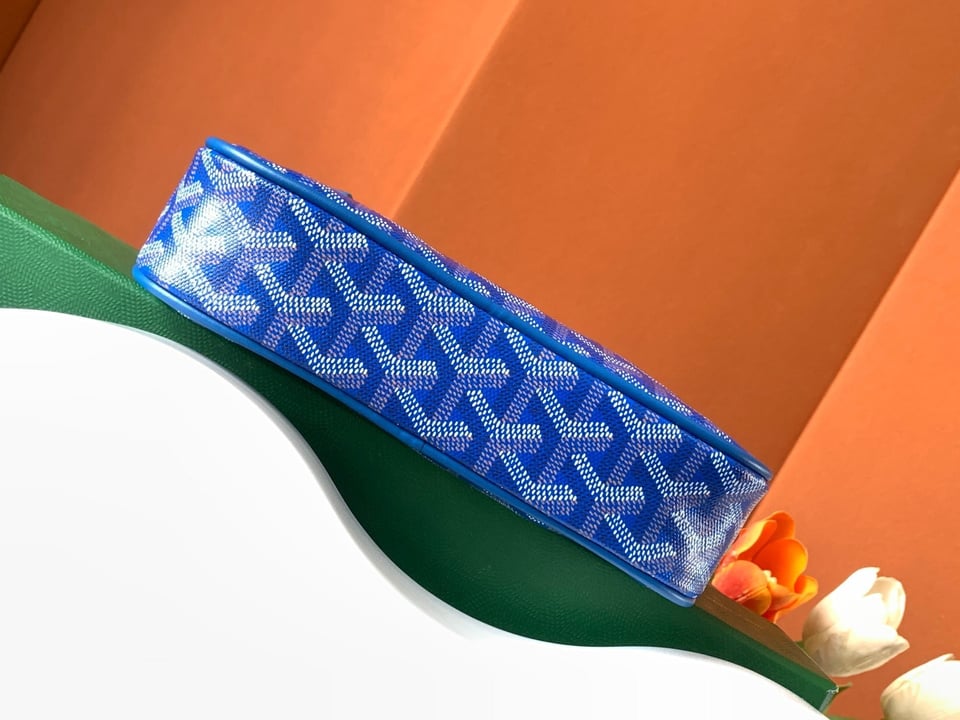 Goyard Yona Bag Coated MM 21Cm Sky Blue Canvas view 5