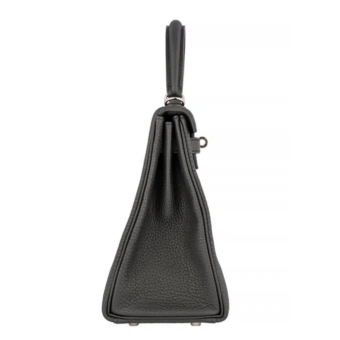 Hermes Kelly 28 Bag In Togo Black Leather For Women 28cm/11in view 3