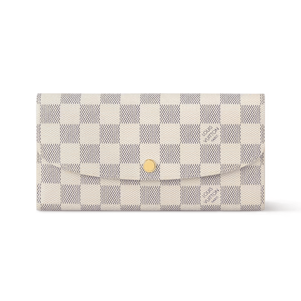 Louis Vuitton Damier Azur Emilie Wallet For Women 19cm N41625