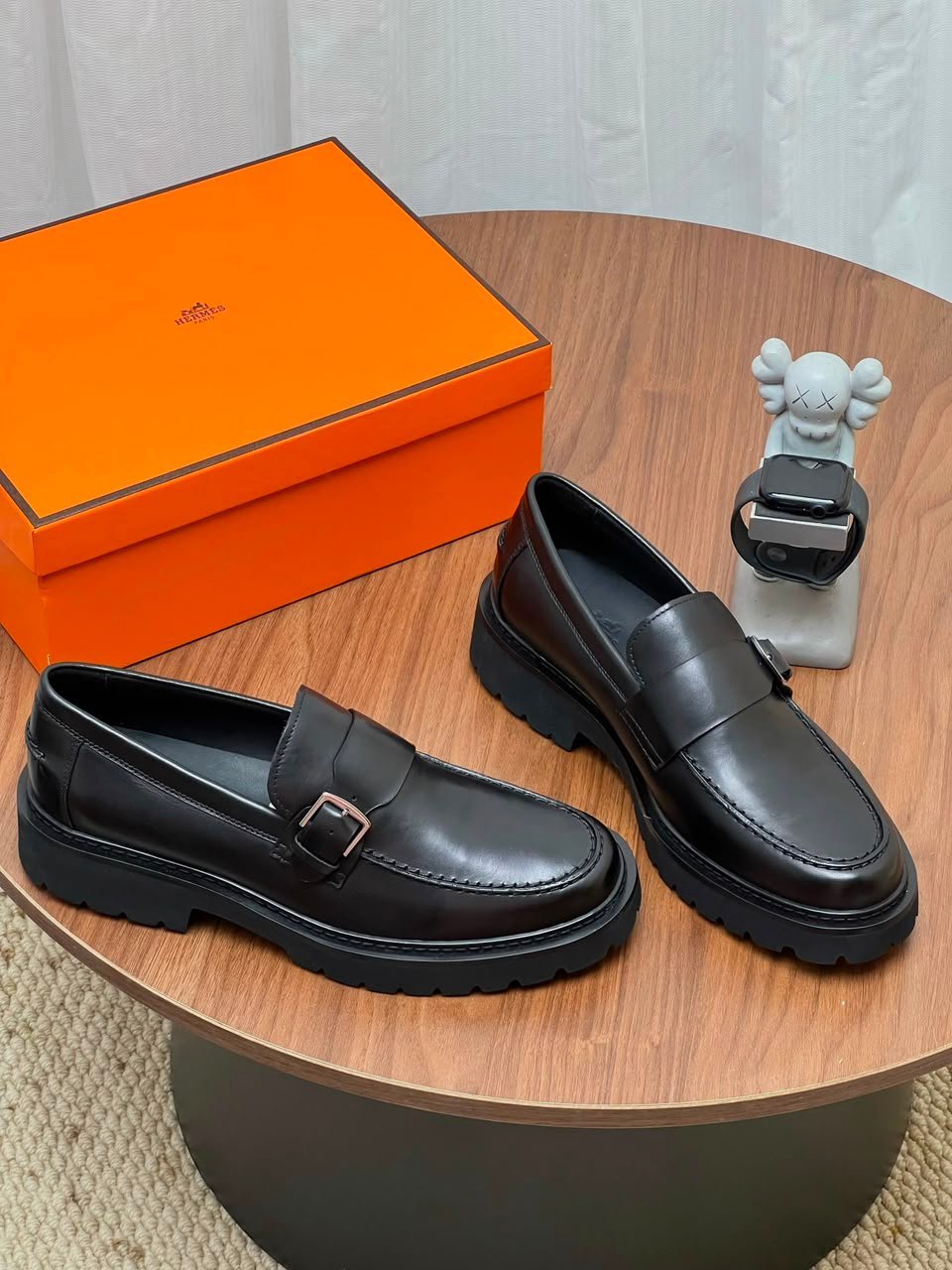 Hermes Maxime Loafer Noir Color Calfskin H261977ZA01390 view 10