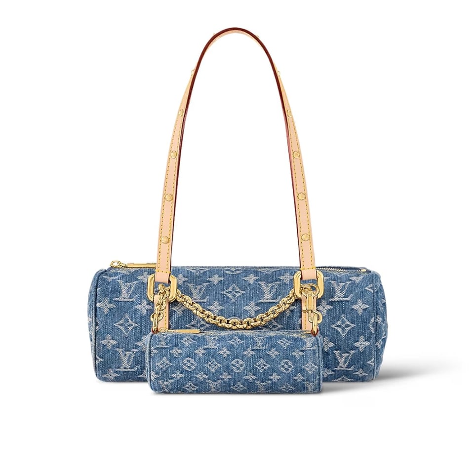 Louis Vuitton Hills Pochette Denim Blue 27Cm M82949 view 2