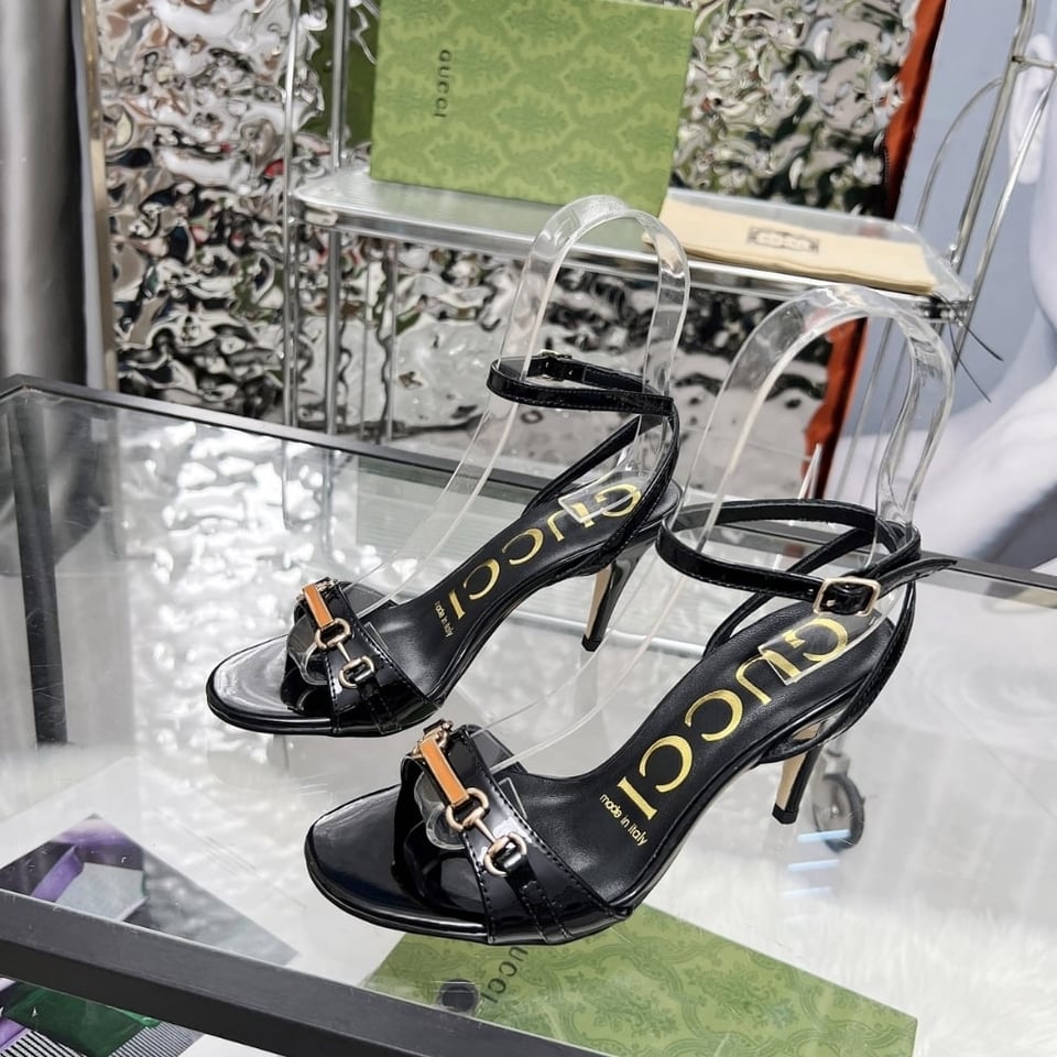 Gucci Moorea Sandals Black view 6