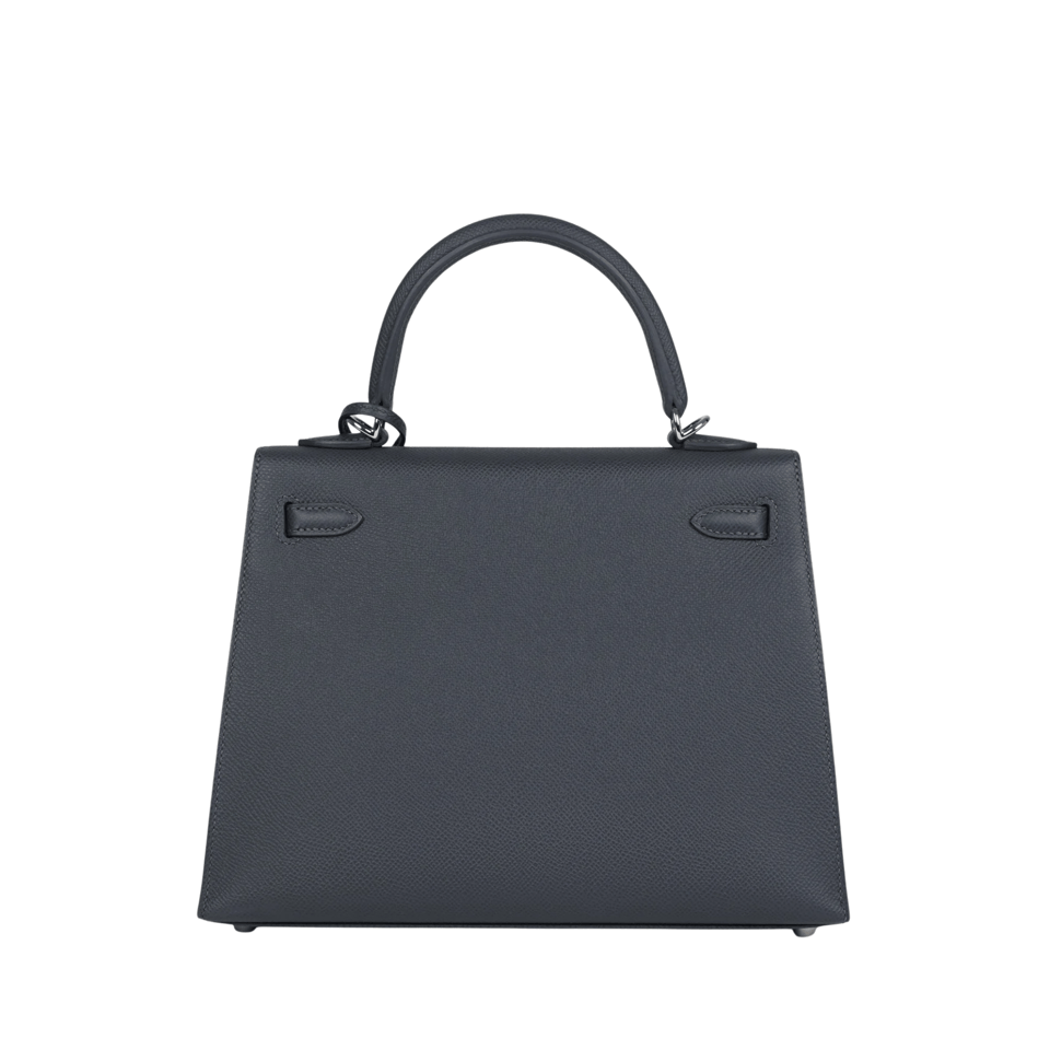 Hermes Kelly 25 Bag In Dark Navy Epsom Leather For Women 25cm/10in view 6