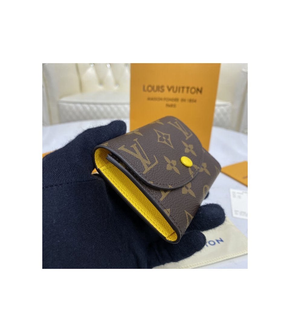 Louis Vuitton Monogram Canvas Rosalie Coin Purse Yellow view 3