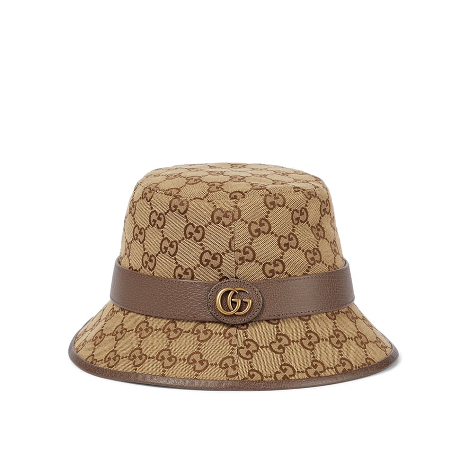 Gucci GG Canvas Bucket Hat Beige Brown