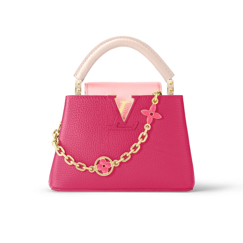 Louis Vuitton Capucines Taurillon Cowhide Dark Pink 27Cm M20845