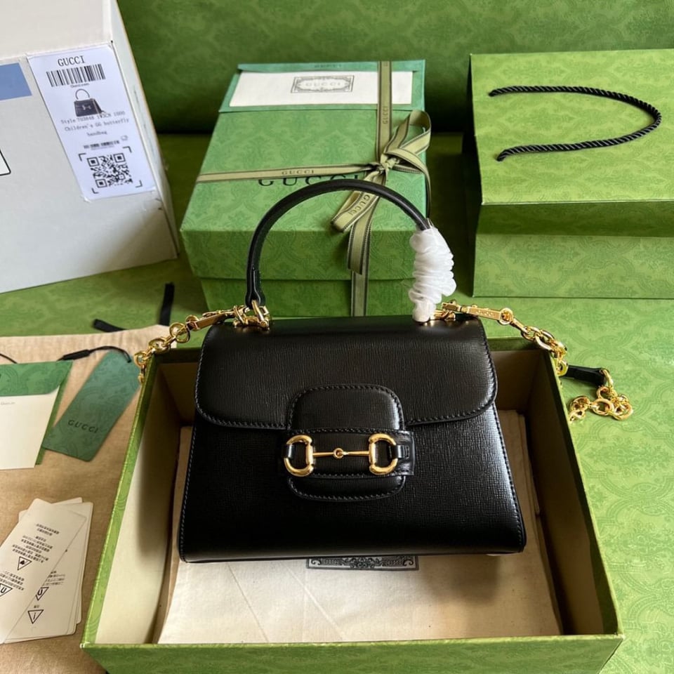 Gucci Horsebit 1955 Leather Top Handle Bag view 3