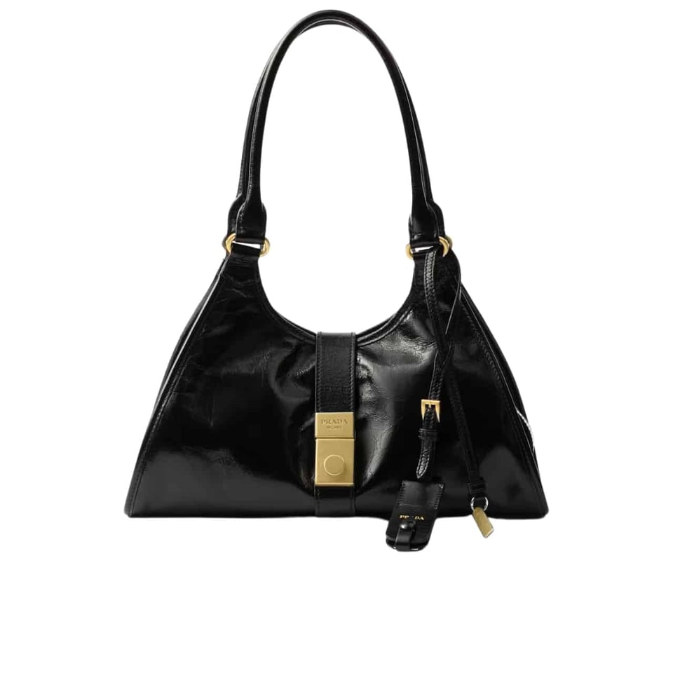 Prada Medium Leather Tote Bag Black 32Cm view 2