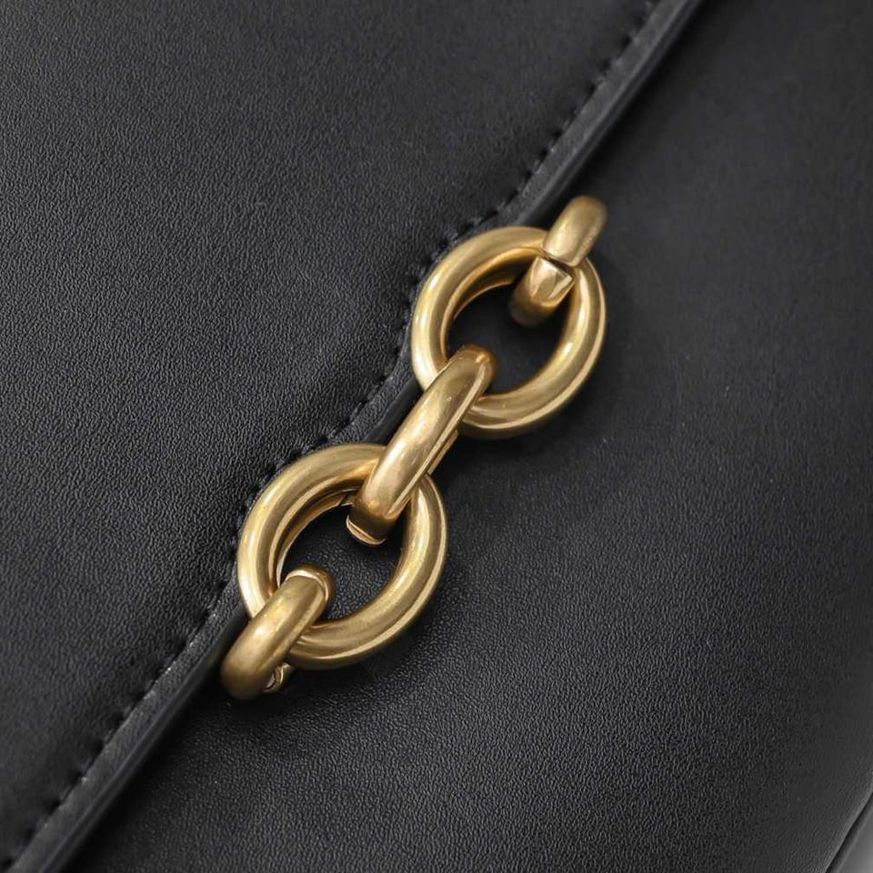 Saint Laurent Le Maillon Satchel In Smooth Leather Black view 11