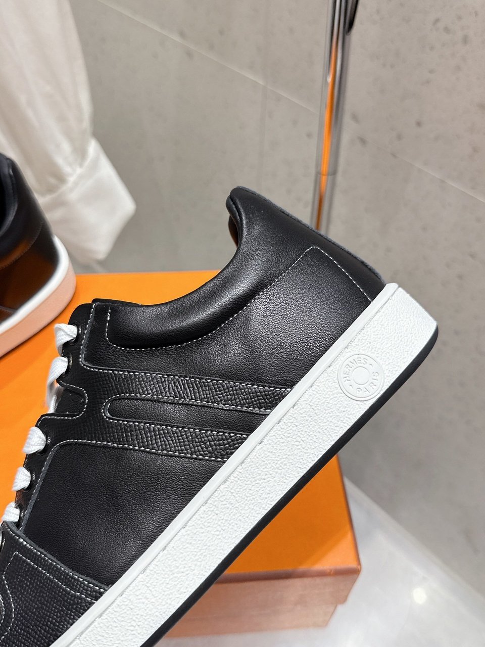 Hermès Black Advantage Sneaker- Shoes for Men view 11