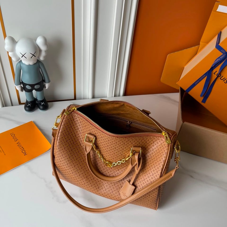 Louis Vuitton Speedy Soft 30 Bag Chestnut Color 30cm M28522 view 9