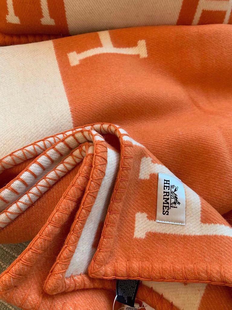 Hermes Cashmere Scarf Colorblock For Women view 7