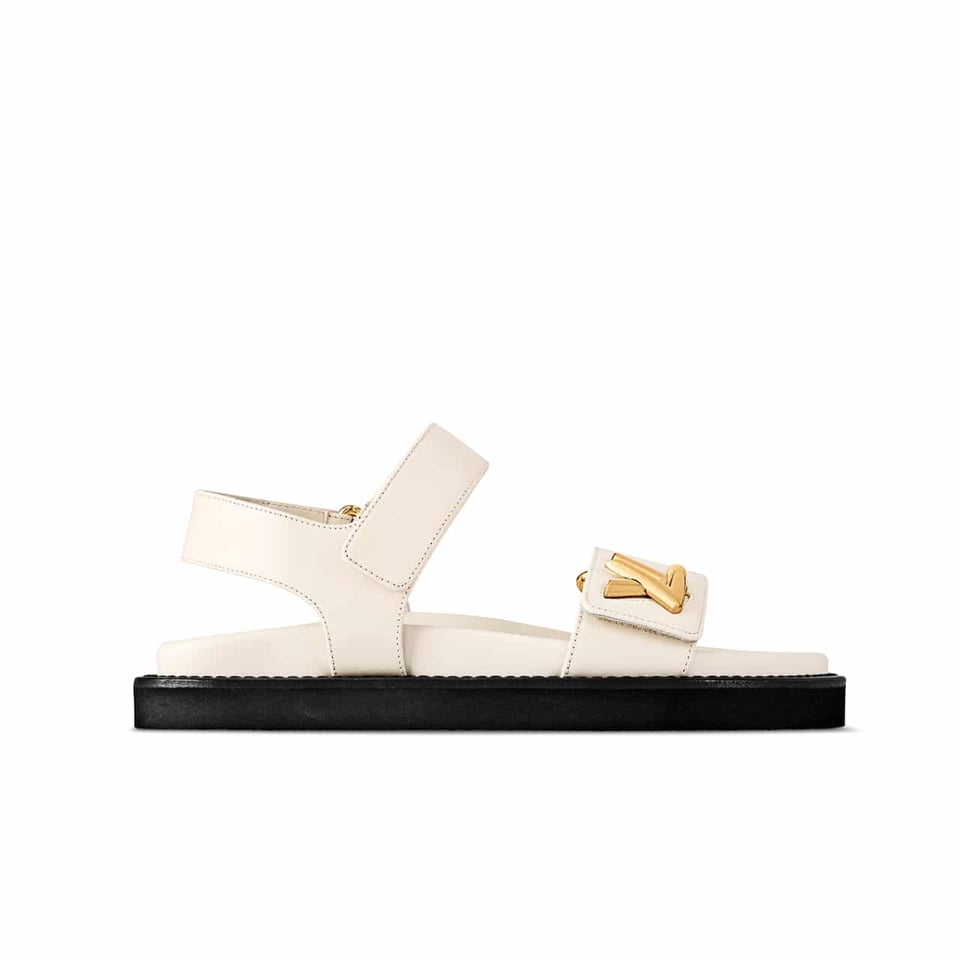 Louis Vuitton Lv Sunset Flat Comfort Sandals White 1Abw7Q