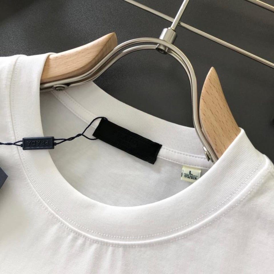 Prada Milano White Black Logo. view 6