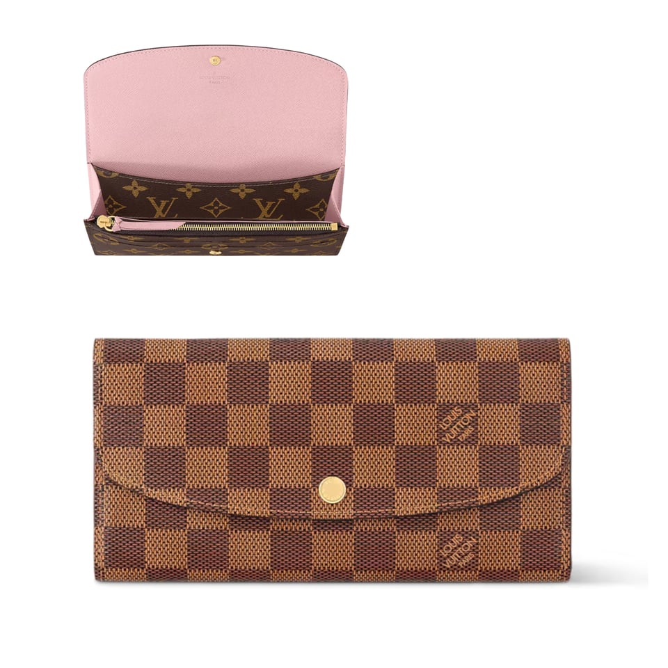 Louis Vuitton Rose Ballerine Emilie Wallet For Women 19cm M61289