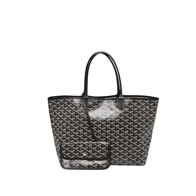 Goyard Saint Louis Gm Black Canvas 40Cm/15.7in