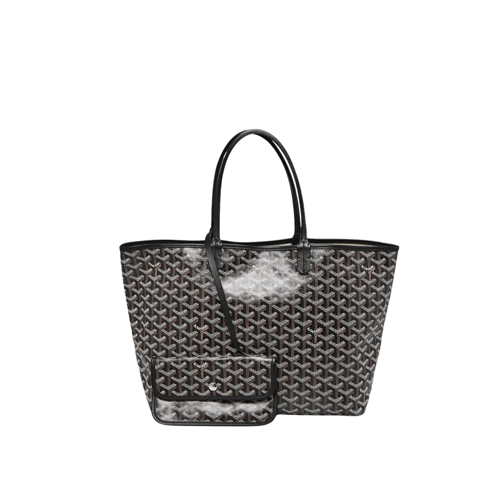 Goyard Saint Louis Gm Black Canvas 40Cm/15.7in