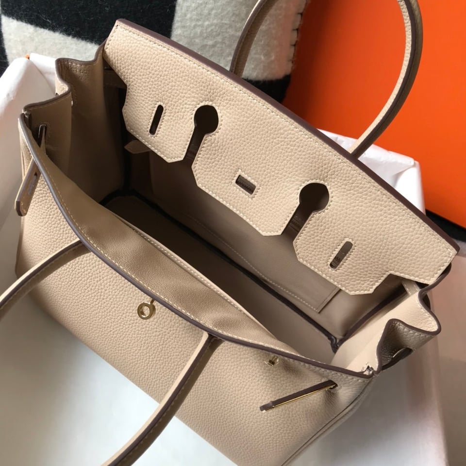 Hermes Birkin 35Cm Beige Togo Leather Gold Hardware view 6