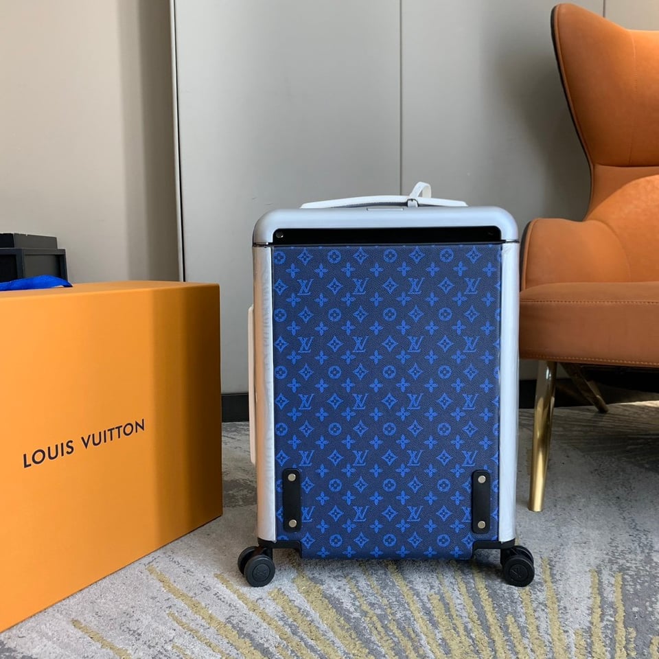 Louis Vuitton Horizon 55cm Monogram Blue in Coated Canvas M45880 view 12