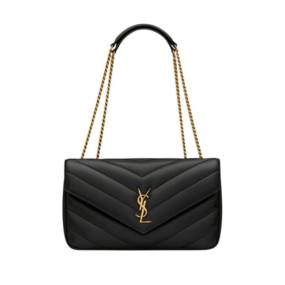 Saint Laurent Loulou Gold Chain Bag 29cm/11.4in view 2