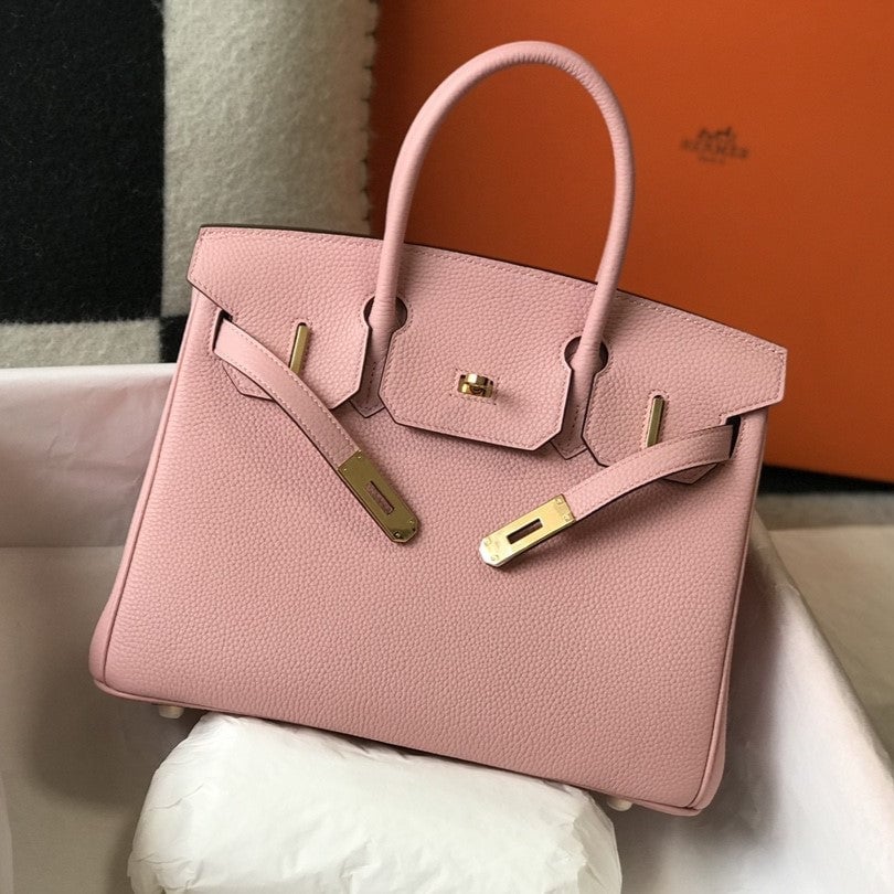 Hermes Birkin 35Cm Pink Togo Leather Gold Hardware view 2