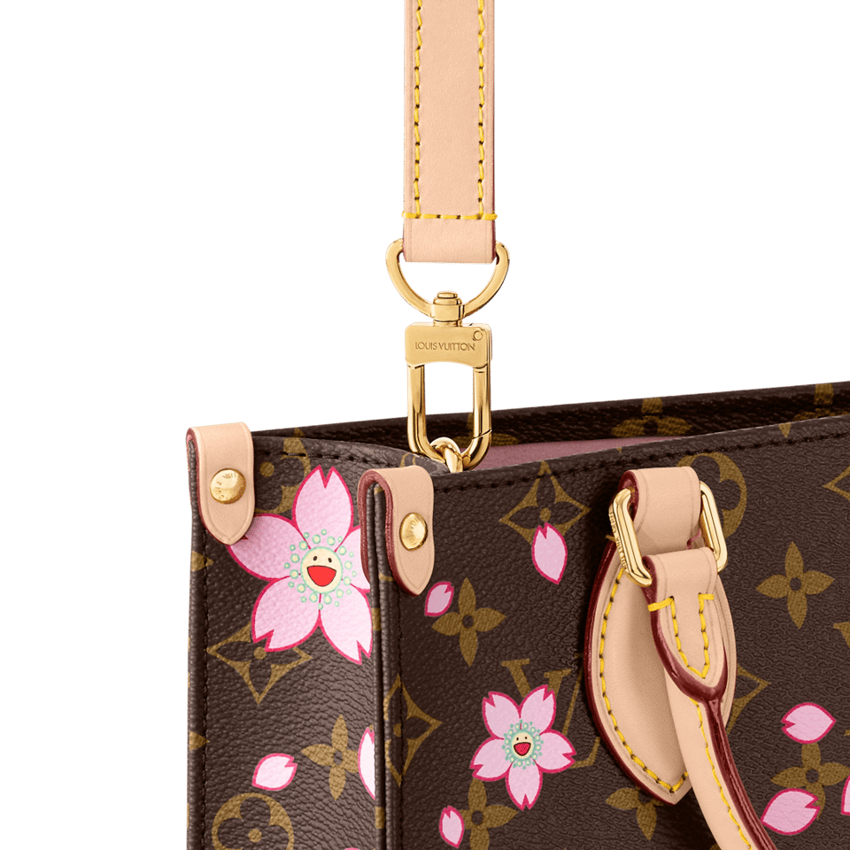Louis Vuitton LV x Murakami OnTheGo PM Sakura Brown 25cm M13269 view 6