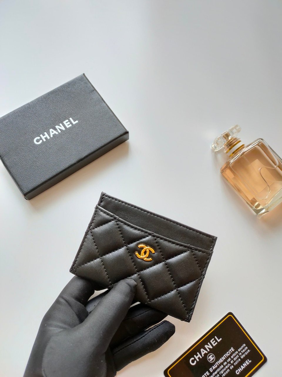 Chanel Card Holder 11.2 Black Calfskin Gold Icon view 4