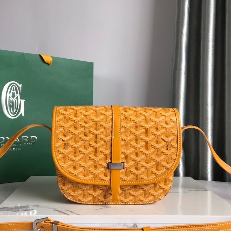 Goyard Belvedere Pm Bag 21Cm Yellow Canvas view 10