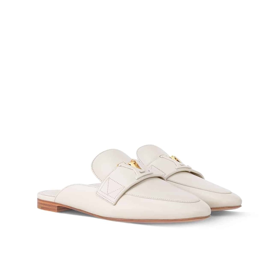 Louis Vuitton Mare Open Back Loafer White view 2