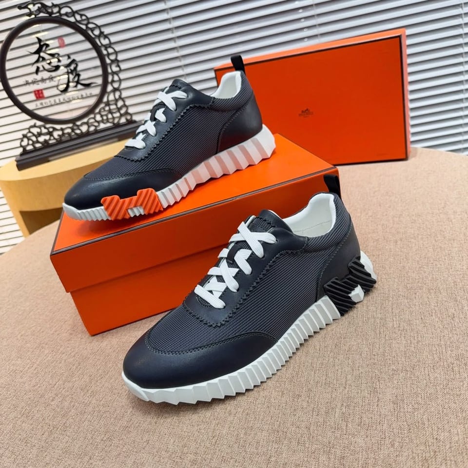 Hermes Bouncing Sneakers Noir Color Goatskin H261897ZH01390 view 5