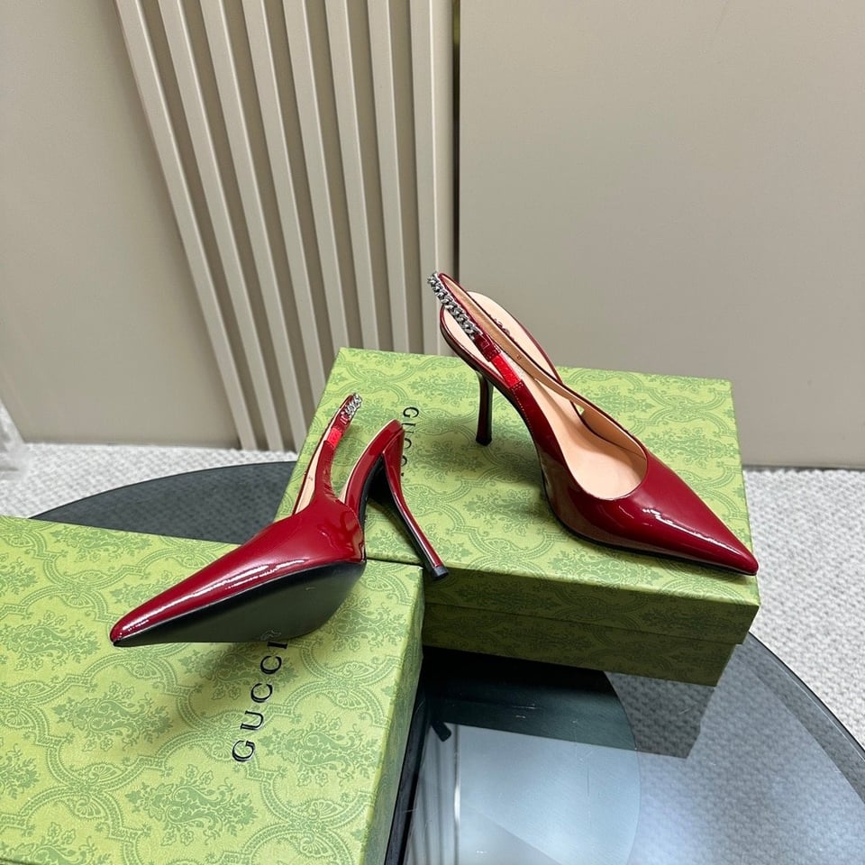 Gucci Signoria Slingback Pump Red 783821 Bnc80 6207 view 7