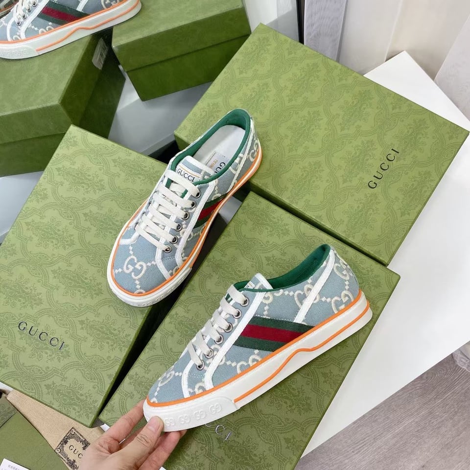 Gucci Women’S Tennis 1977 Sneaker Light Blue 606110 H0G10 3460 view 9